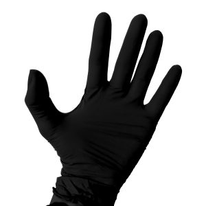 Nitril Handschuh von Setino, Latexfrei schwarz